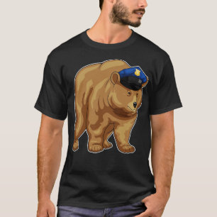 Bear Cop Police hat Police T-Shirt