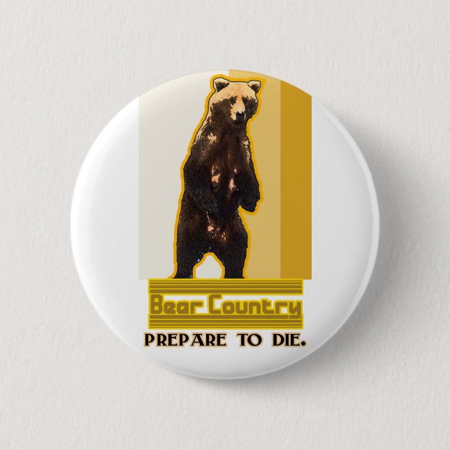 Bear Country 6 Cm Round Badge (Front)