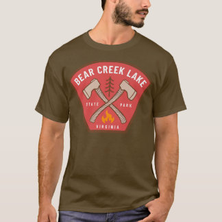 Bear Creek Lake State Park Virginia Camp Fire Vaca T-Shirt
