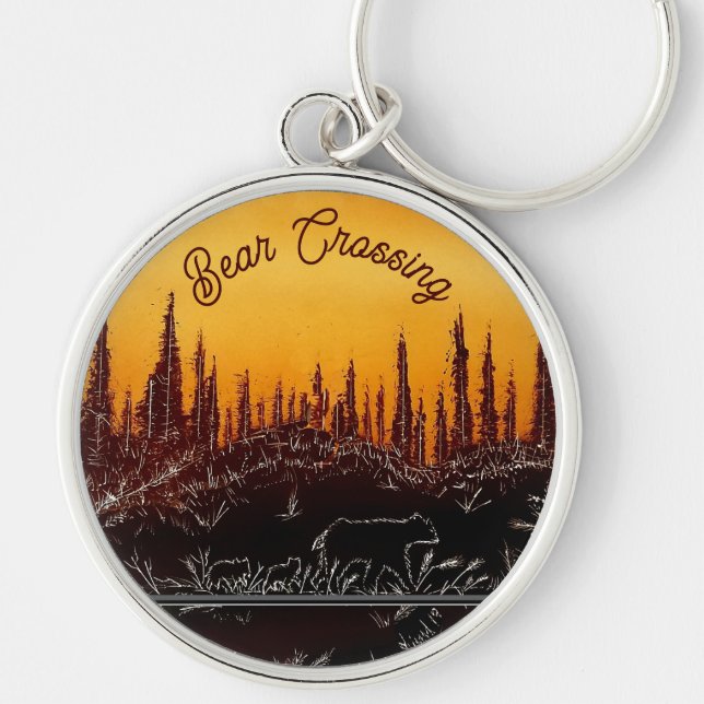 Bear Crossing Park Road Key Ring (Front)
