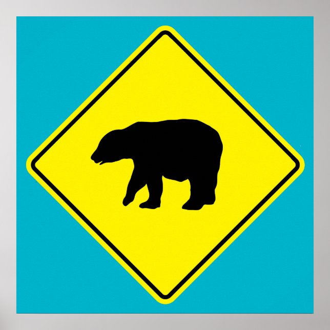 Bear Crossing Road Poster (Front)