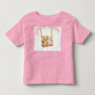 Bear Cub and Rabbit on the Swing Toddler T-Shirt
