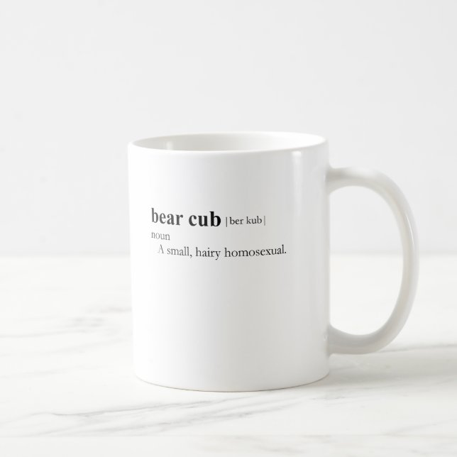 BEAR CUB (definition) Coffee Mug (Right)