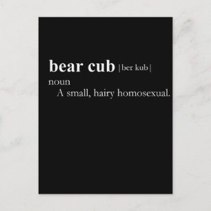 BEAR CUB (definition) Postcard