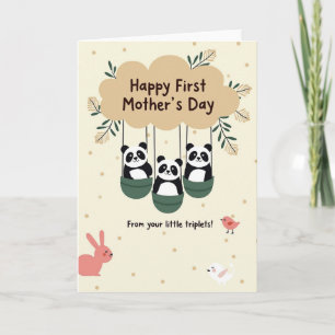 Bear Cubs Mothers Day Message Card