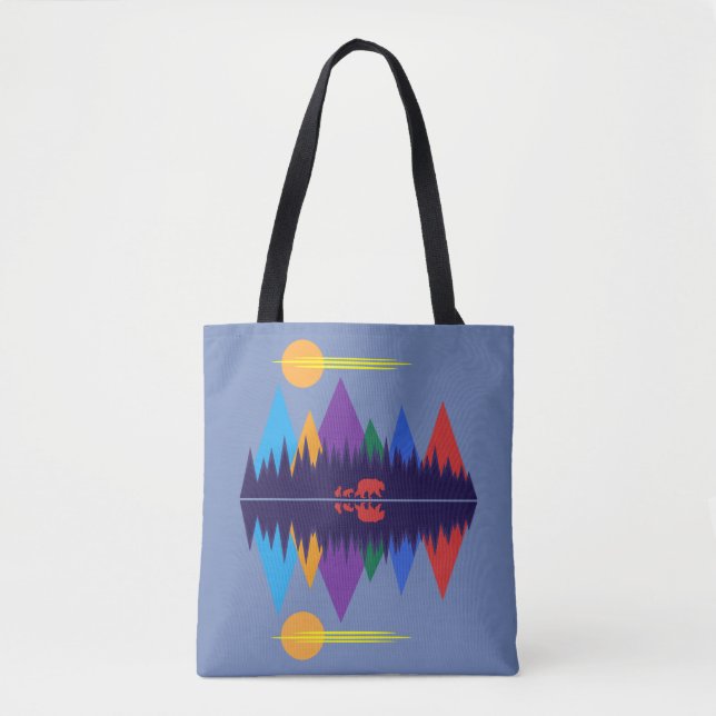 Bear & Cubs Tote Bag (Front)