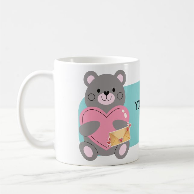 BEAR  CUSTOMIZABLE  COFFEE MUG (Left)