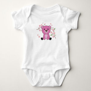 Bear Cute Animals For Kids Kawaii Fantasy Baby Bodysuit