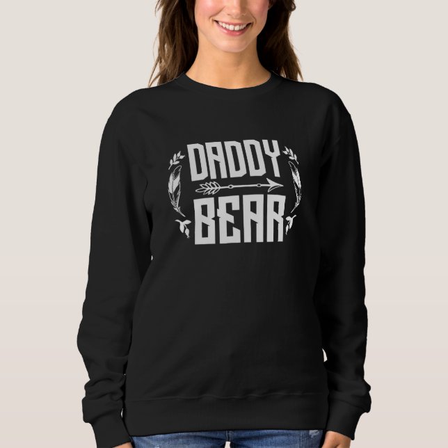 Bear Daddy Cool Father Graphic Design Sweatshirt (Front)