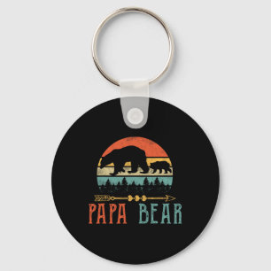 Bear Daddy Funny Mens Fathers Day Gift-idea  Key Ring