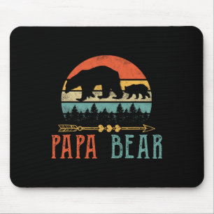 Bear Daddy Funny Mens Fathers Day Gift-idea  Mouse Pad