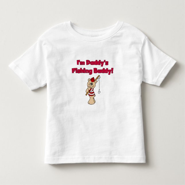 Bear Daddy's Fishing Buddy Toddler T-Shirt (Front)