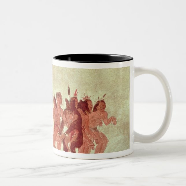 Bear Dance Two-Tone Coffee Mug (Right)