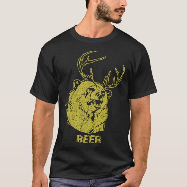 Bear + Deer = Beer Essential T-Shirt (Front)