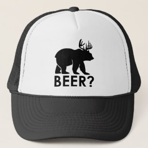 Bear + Deer = Beer? Trucker Hat