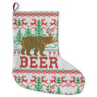 Bear Deer or Beer Christmas Jumper Knit Style