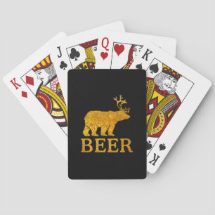 Bear Deer or Beer on Beer Playing Cards