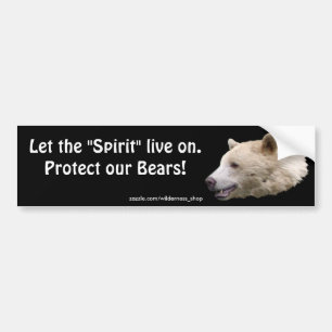 Bear Design for Animal and Wildlife-Supporters Bumper Sticker