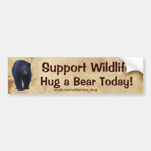 Bear Design for Animal and Wildlife-Supporters Bumper Sticker