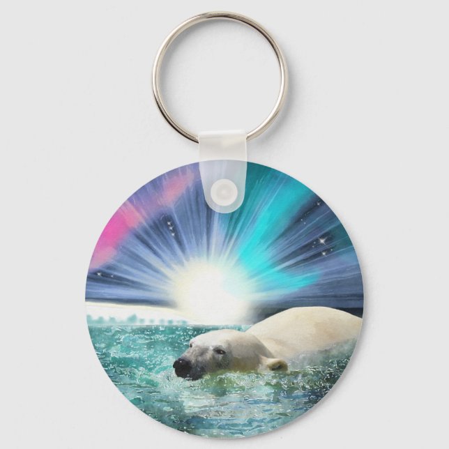 Bear Design for Animal and Wildlife-Supporters Key Ring (Front)