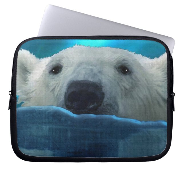 Bear Design for Animal and Wildlife-Supporters Laptop Sleeve (Front)