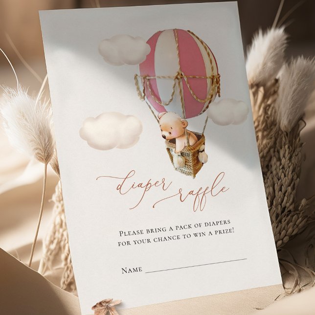 Bear Diaper Raffle Tickets Enclosure Card (Creator Uploaded)