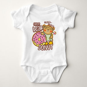 Bear donut baby bodysuit
