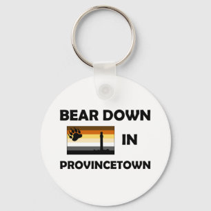 Bear Down In Provincetown Key Ring