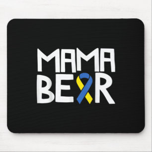 Bear Down Syndrome Awareness Mum T21 Trisomy 1  Mouse Pad
