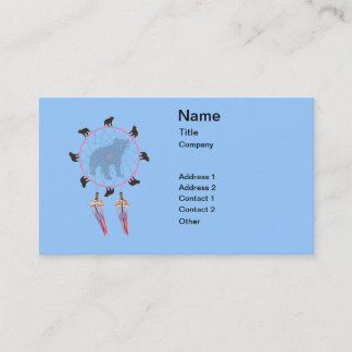 Bear Dream Catcher Business Card