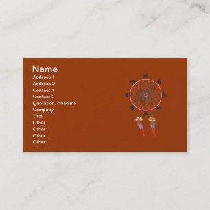 Bear Dream Catcher Business Card