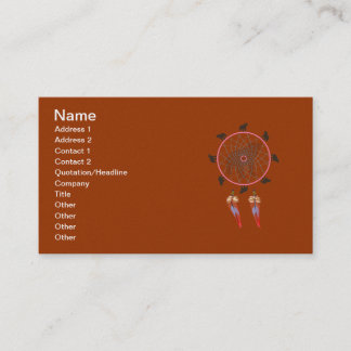 Bear Dream Catcher Business Card