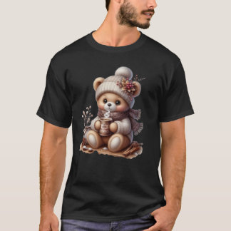 bear drinking warm coffee T-Shirt