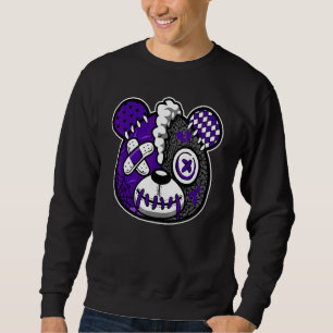Bear Dripping Loves Dark Iris 3s Unisex Matching Sweatshirt