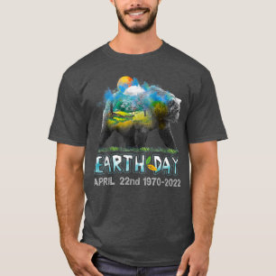 Bear Earth Day Sunset Forest Lover 211 T-Shirt