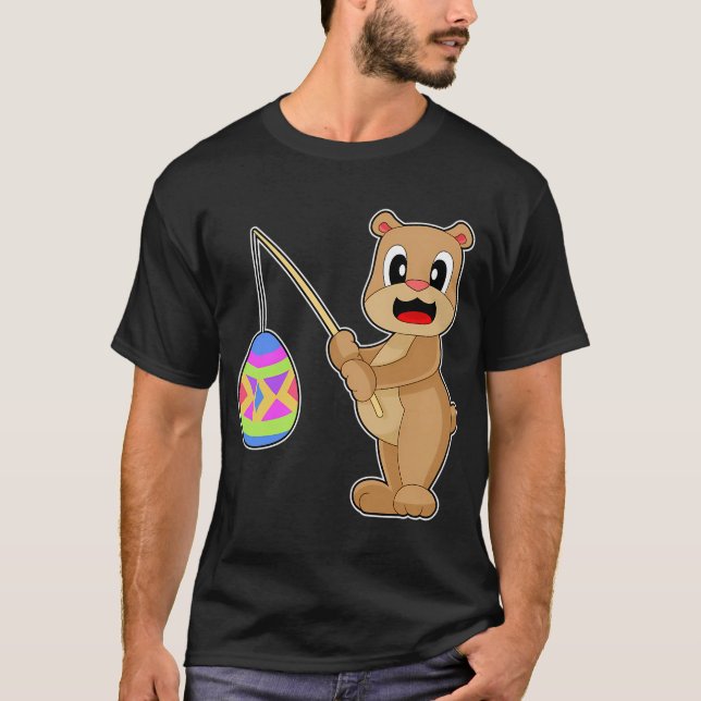 Bear Easter Fishing T-Shirt (Front)