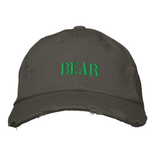 BEAR EMBROIDERED HAT