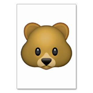 Bear - Emoji Table Number
