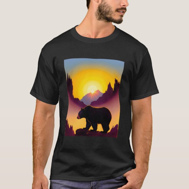 Bear Enjoying A T-Shirt (Front)