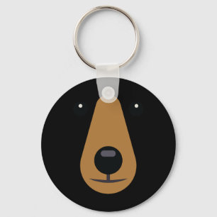 Bear Face Cute Easy Halloween Costume Kids Adults Key Ring