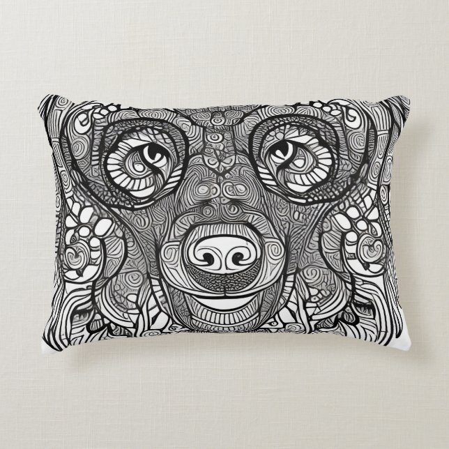 Bear Face Decorative Cushion (Front)