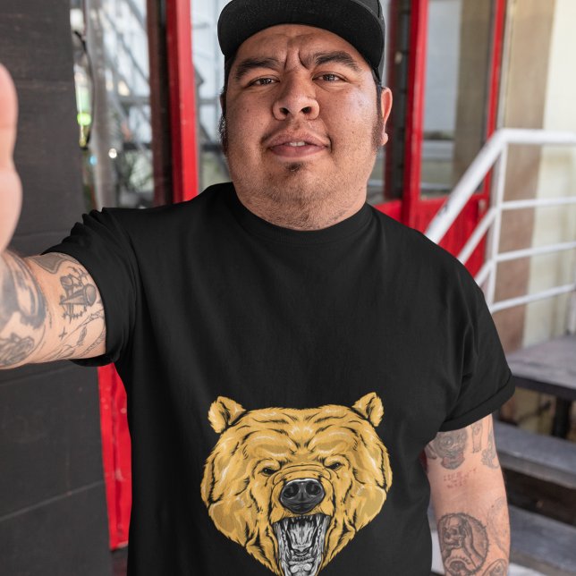 Bear Face Drawing T-Shirt (Creator Uploaded)