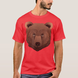 Bear Face Forest Animals Zookeeper T-Shirt