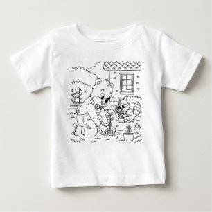 Bear family and Rabit mom cartoon  Baby T-Shirt