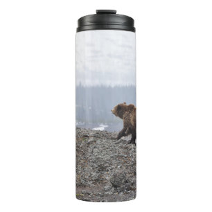 BEAR FAMILY IN YELLOWSTONE THERMAL TUMBLER