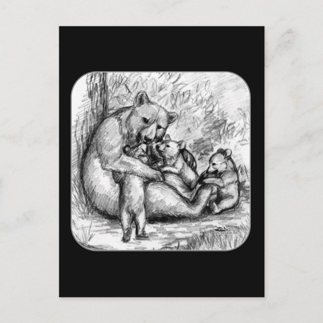 Bear Family Postcard (Front)