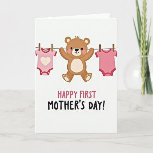 Bear First Mothers Day Art Card