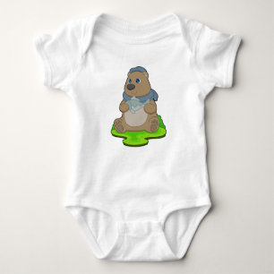 Bear Fish Baby Bodysuit