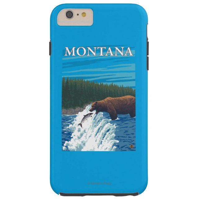 Bear Fishing in River - Montana Case-Mate iPhone Case (Back)