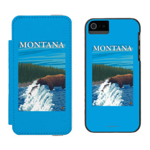 Bear Fishing in River - Montana Incipio Watson™ iPhone 5 Wallet Case